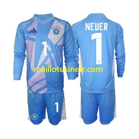 Maillot de Foot Allemagne Manuel Neuer 1 Quatrième Gardien 2024-25 Manches Longues - Enfant Maillot de Foot Allemagne Manuel Neuer 1 Quatrième Gardien 2024-25 Manches Longues - Enfant